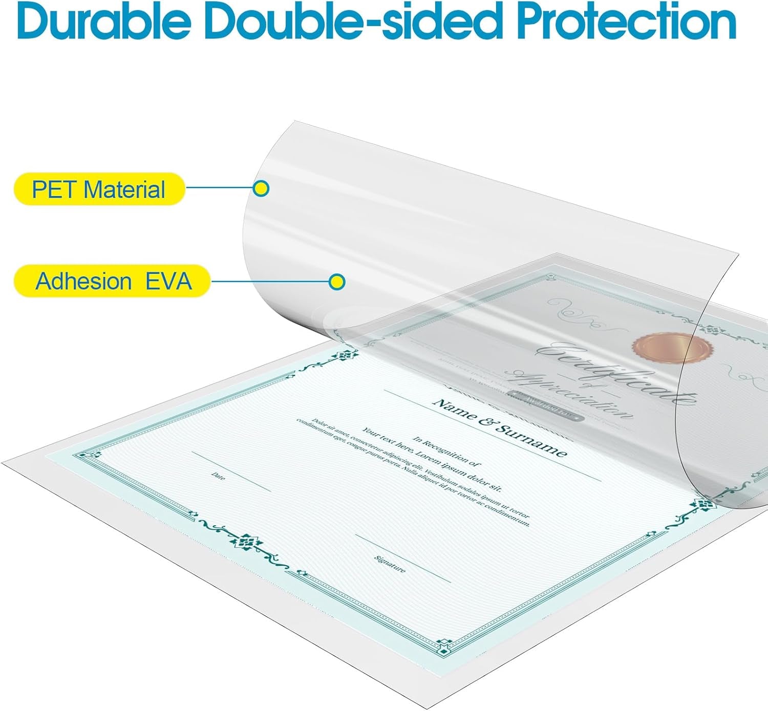 Laminating Sheets 5 Mil, Hold 11 X 17 Inches Sheet, 25 Pack, Clear Thermal Laminate Pouches for Laminator, 11.5 X 17.5 Inches Lamination Sheets for School, Home & Office